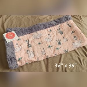 Minky cloth swaddle blanket New